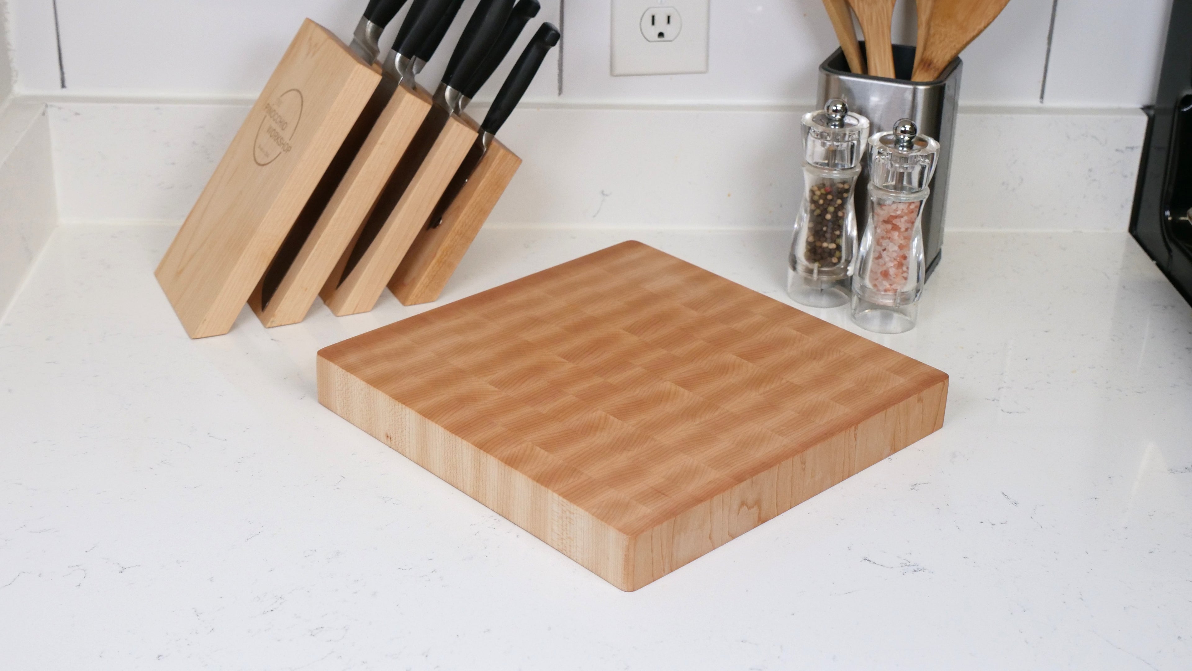 Square Maple End Grain Cutting Board