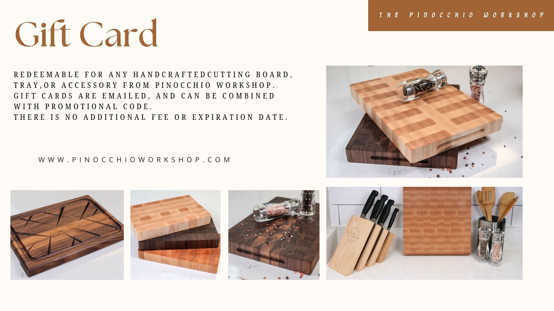 Pinocchio Workshop Gift Card