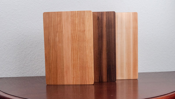 Mini Edge Grain Cutting Board: Walnut, Cherry, Maple - 6x9 Made in USA