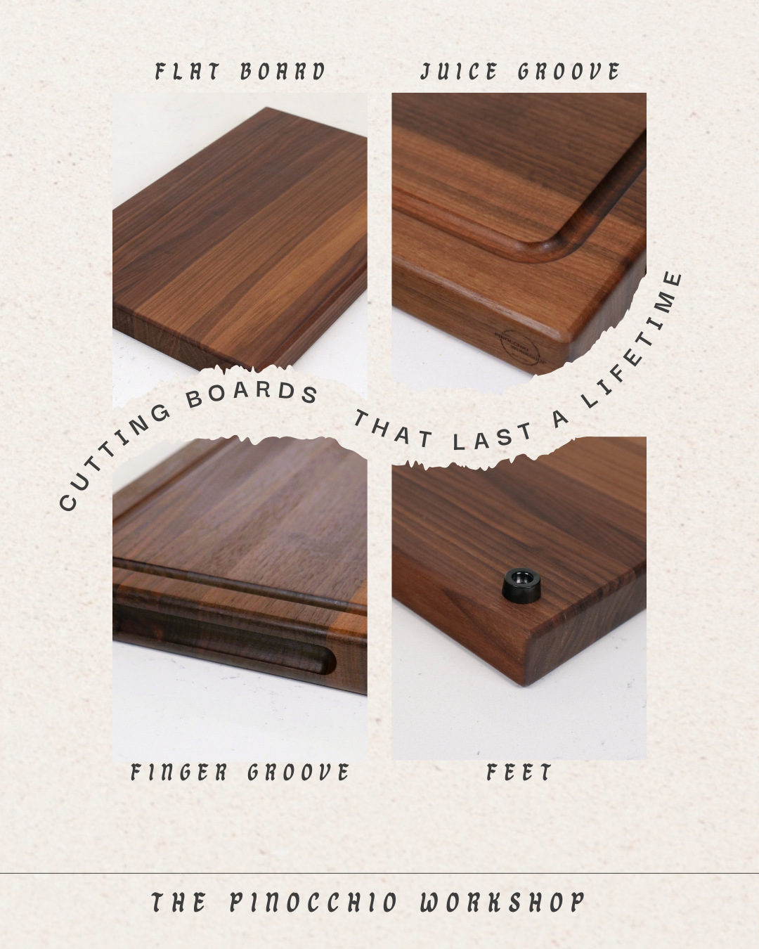 Walnut Edge Grain Cutting Board