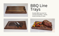 Large Carving Cutting Board with Spikes, Reversible with Stabilizing Pyramid Design