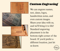 Custom Handwriting Personalized Catch All Wood Tray