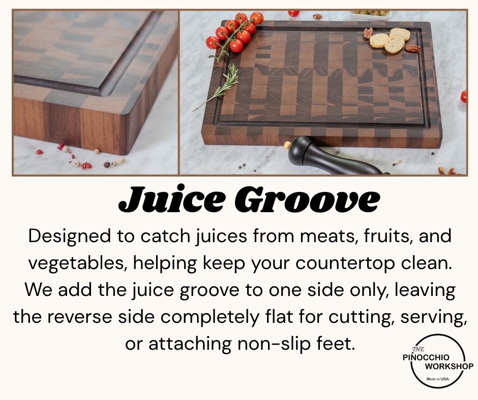 Walnut End Grain Cutting Board: Handmade USA Kitchen Art