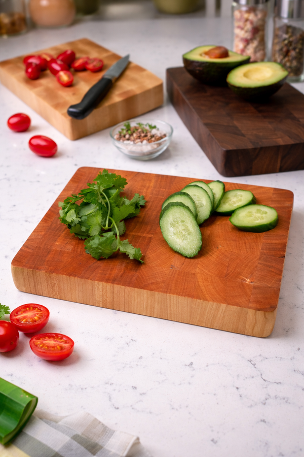 Mini End Grain Cutting Board, 6"x9"x1"