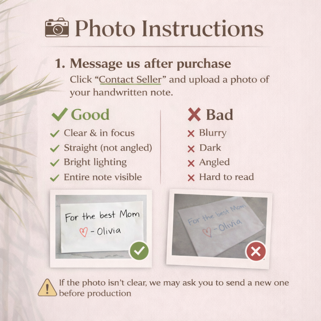 Custom Handwriting Personalized Catch All Wood Tray