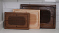 Large Carving Cutting Board with Spikes, Reversible with Stabilizing Pyramid Design