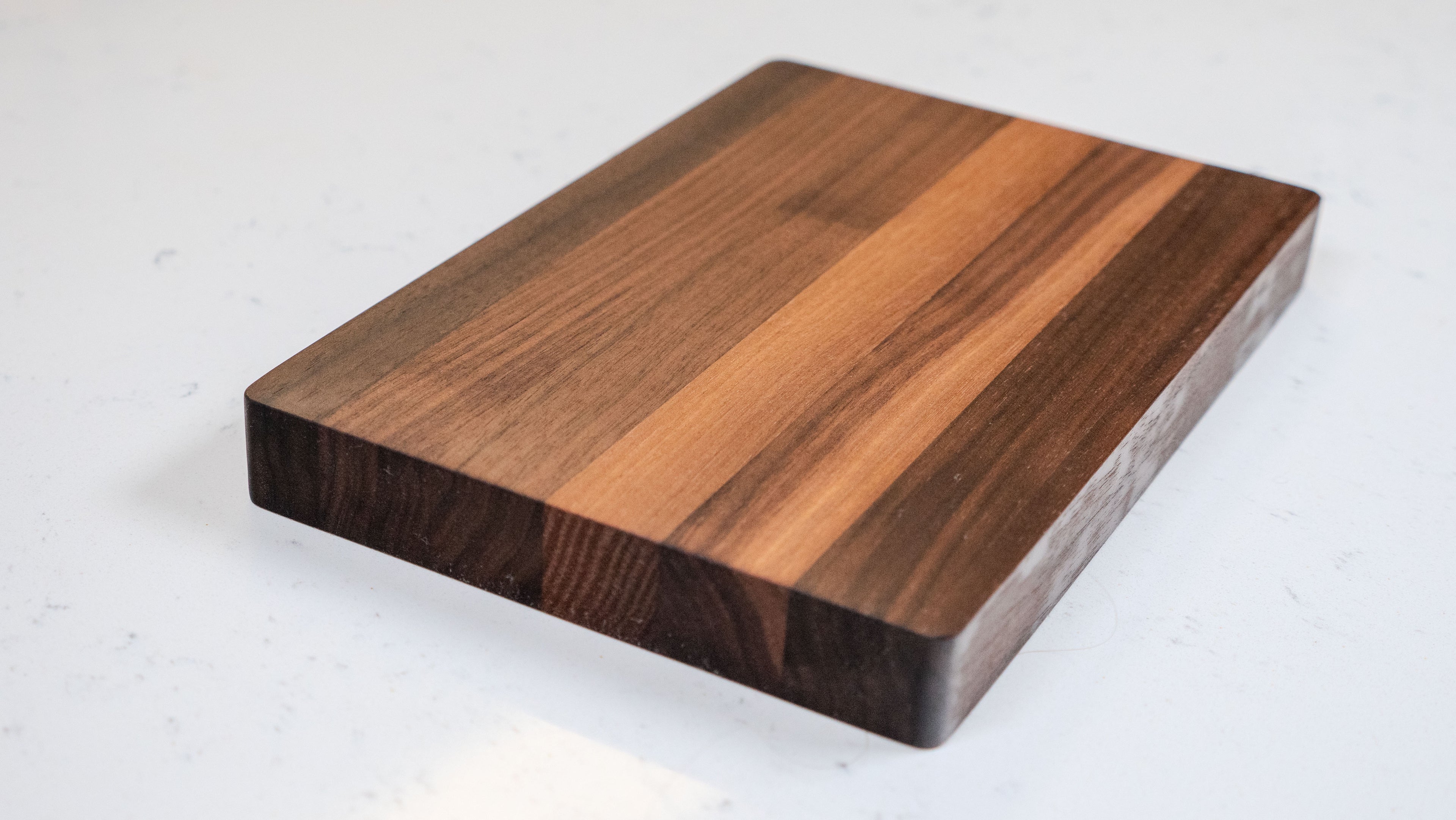 Mini Edge Grain Cutting Board: Walnut, Cherry, Maple - 6x9 Made in USA