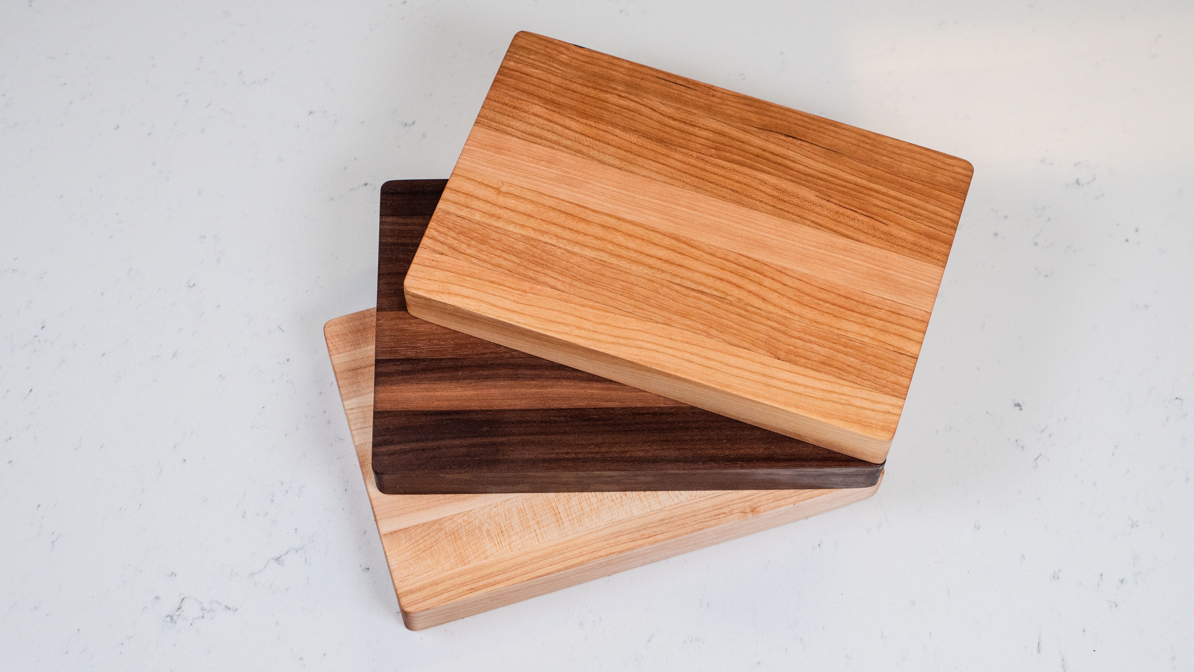 Mini Edge Grain Cutting Board: Walnut, Cherry, Maple - 6x9 Made in USA