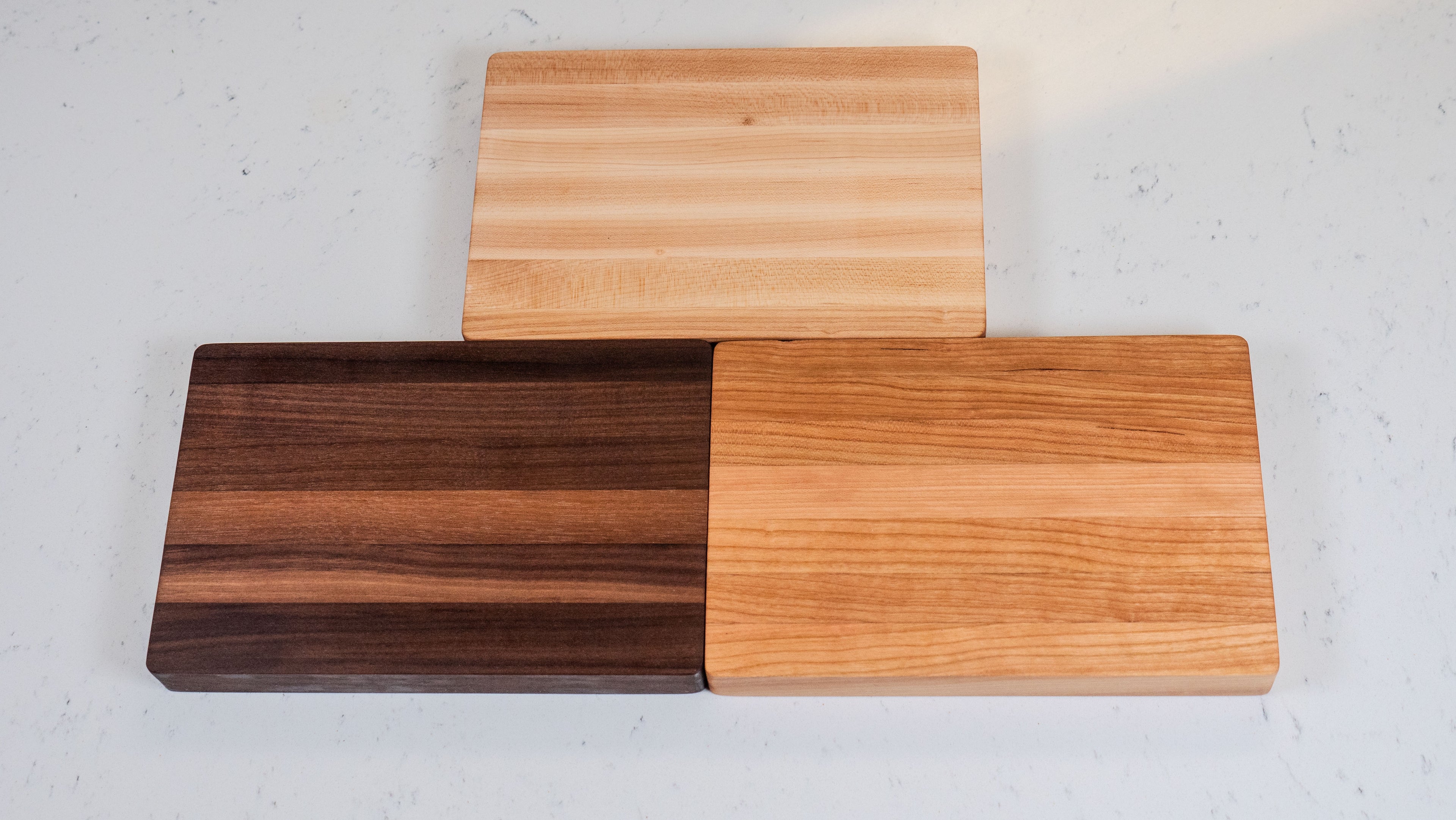 Mini Edge Grain Cutting Board: Walnut, Cherry, Maple - 6x9 Made in USA