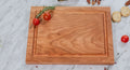 Solid One Piece Wood Cutting Board, No Glue, Organic Finish, Maple Cherry or Walnut