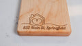 Solid Maple Paddle Cutting, Charcuterie, Serving Board  Organic Finish No Glue Non Toxic