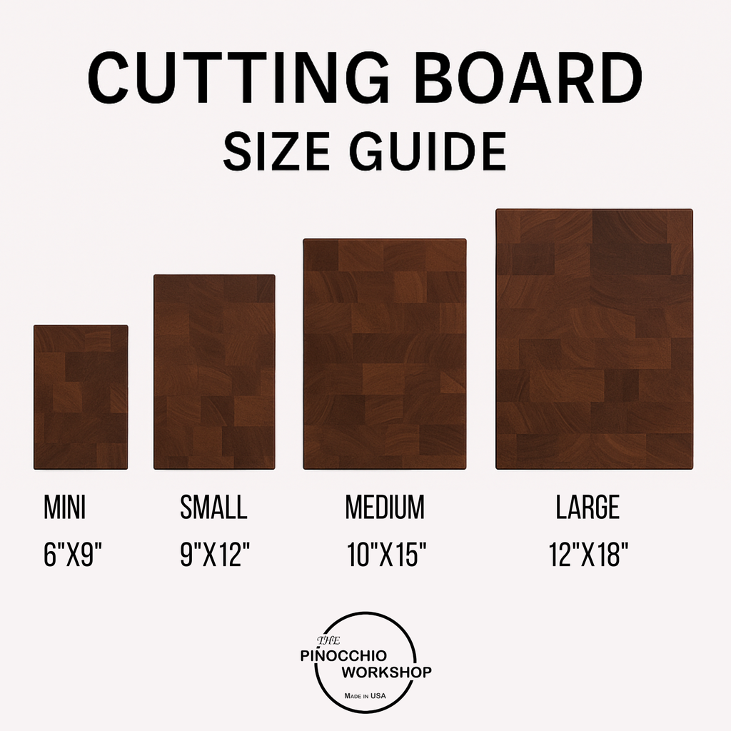 Walnut End Grain Cutting Board: Handmade USA Kitchen Art
