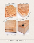 Maple Handmade End Grain Cutting Board, Eco-Friendly Kitchen Essential, Made in USA